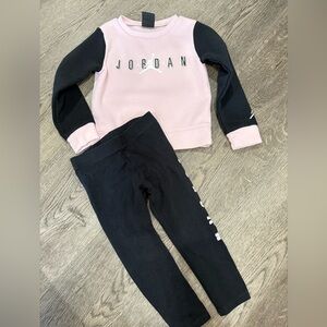 Jordan Kids Pink and Black Outfit